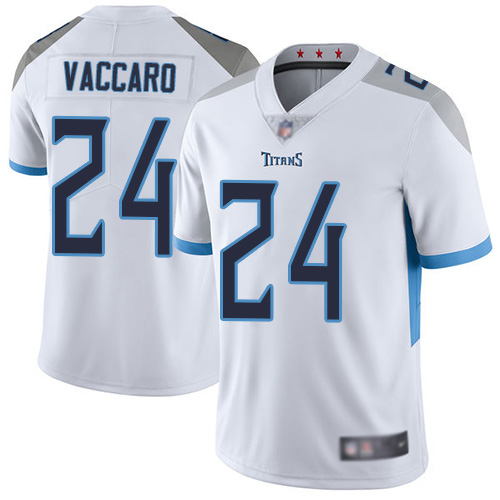 Tennessee Titans Limited White Men Kenny Vaccaro Road Jersey NFL Football #24 Vapor Untouchable